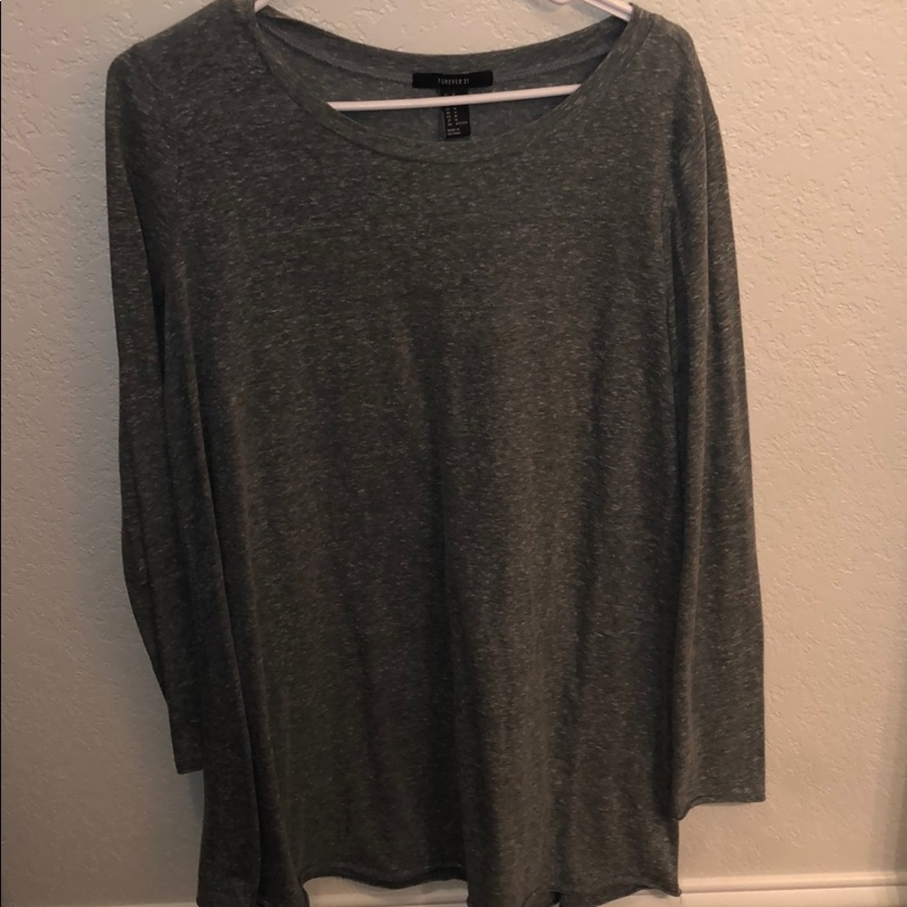 Grey long sleeve, t-shirt dress!